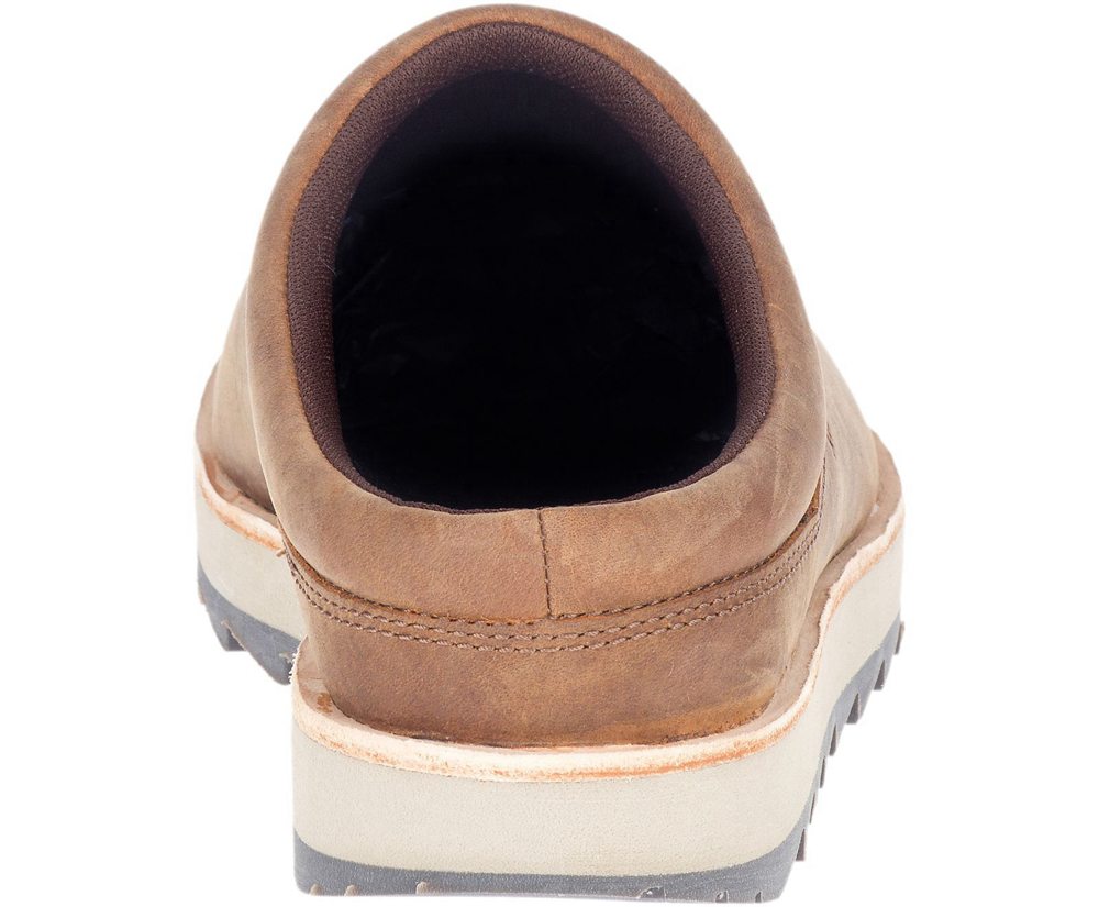 Merrell Slip Ons Męskie Brązowe - Juno Clog Skórzane - 390471-XGY